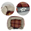 Ver imagem 2 de Cama P/ Cachorro Gato Caminha Pet 60x74 100% Lavável Linda M Vermelho Escuro
