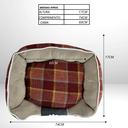 Ver imagem 5 de Cama P/ Cachorro Gato Caminha Pet 60x74 100% Lavável Linda M Vermelho Escuro