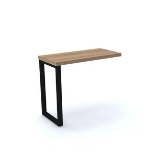 Mesa Complemento Tubolar Pe 40 Pandin 90 Cm Noce Naturale e Preto