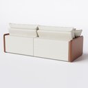 Ver imagem 6 de Sofá Retrátil e Reclinável 1,80m Cama inBox Belgrado com Molas Ensacadas Linho Off-White