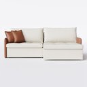 Ver imagem 5 de Sofá Retrátil e Reclinável 1,80m Cama inBox Belgrado com Molas Ensacadas Linho Off-White
