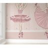 Papel de parede infantil bailarina para quarto de bebê menina M² PP27 - 2