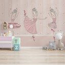 Ver imagem 3 de Papel de parede infantil bailarina para quarto de bebê menina M² PP27