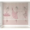 Papel de parede infantil bailarina para quarto de bebê menina M² PP27 - 1