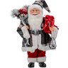 Boneco Natal Papai Noel Lampião Em Tecido 41cm - 1