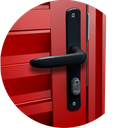 Ver imagem 3 de Porta de Sala Alumínio 80 Dir. L25 V.Boreal Vermelho Brimak