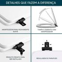 Ver imagem 6 de Tampa de Vaso Laqueado com Amortecedor Nuova Preto para Bacia Deca com Ferragem Preta