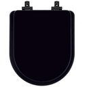 Ver imagem 1 de Tampa de Vaso Laqueado com Amortecedor Nuova Preto para Bacia Deca com Ferragem Preta
