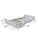 Ver imagem 3 de Cama Montessoriana Infantil com Nicho e Rampa CA030 Branco Yescasa