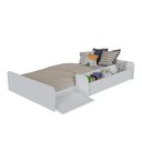Ver mais imagens de Cama Montessoriana Infantil com Nicho e Rampa CA030 Branco Yescasa