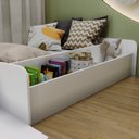 Ver imagem 5 de Cama Montessoriana Infantil com Nicho e Rampa CA030 Branco Yescasa
