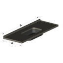 Ver imagem 4 de Pia de Cozinha 120x55cm em granito com Acamento Reto Cuba Rasa em Inox 