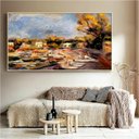 Ver imagem 6 de Quadro Paisagem de Provence Cagnes Renoir:60x40 cm/BORDA INFINITA