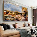 Ver imagem 1 de Quadro Paisagem de Provence Cagnes Renoir:60x40 cm/BORDA INFINITA