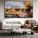 Ver imagem 4 de Quadro Paisagem de Provence Cagnes Renoir:60x40 cm/BORDA INFINITA