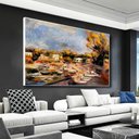 Ver mais imagens de Quadro Paisagem de Provence Cagnes Renoir:60x40 cm/BORDA INFINITA