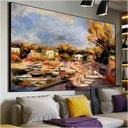 Ver imagem 5 de Quadro Paisagem de Provence Cagnes Renoir:60x40 cm/BORDA INFINITA