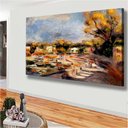 Ver imagem 3 de Quadro Paisagem de Provence Cagnes Renoir:60x40 cm/BORDA INFINITA