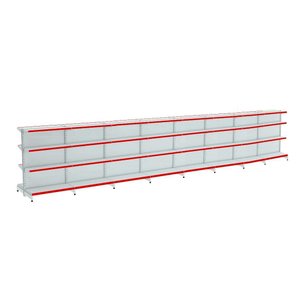 Gondola Centro 142 Amapa Flex Kit 8 Metros Branco Pe Vm - Amapá