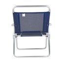 Ver imagem 5 de Cadeira de Praia Oversize 140kg Alumínio Reforçada Larga Mor Cor:azul Azul