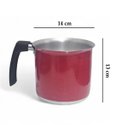 Ver imagem 7 de Fervedor Leiteira Canecão Tradicional 14cm 1,60l Alumínio Vermelho