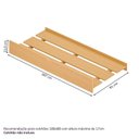 Ver imagem 2 de Cama Auxiliar com Frente em Madeira Maciça Magna Kids Casatema MadeiraOriginals Marrom/Mel
