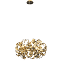 Ver imagem 1 de Pendente Moderno Dourado com Cristais 12g9 65cm