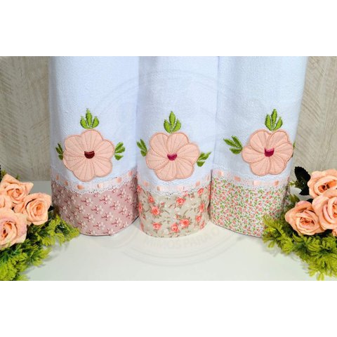 Kit Pano de Pratos com 3 peças - Jade Arte & Tear