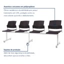 Ver imagem 7 de Longarina 4 Lugares Movie Prima Design