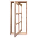 Ver imagem 1 de Janela de Madeira Vitro Capelinha Pivotante Reto Padrão Cedro Batentes de 14 Cm-0.60(l)x1.20(a)