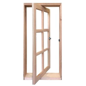 Janela de Madeira Vitro Capelinha Pivotante Reto Padrão Cedro Batentes de 14 Cm-0.60(l)x1.20(a)