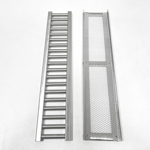 Ralo Grelha Reforçada Aro Inox 304 10cm X 50cm Tub com Tela