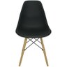 Kit 10 Cadeiras Charles Eames Eiffel Wood Design Preta - 4