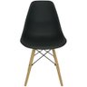 Kit 10 Cadeiras Charles Eames Eiffel Wood Design Preta - 4