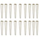 Ver imagem 1 de Kit 18 Pés de Metal 60 CM Hairpin Legs Mesa de Canto Aparador Dourado