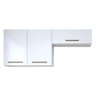 Lavanderia Modulada França 2 Armários Aéreos Kaiki Móveis Branco - 6