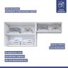 Lavanderia Modulada França 2 Armários Aéreos Kaiki Móveis Branco - 5