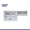 Ver imagem 2 de Lavanderia Modulada França 2 Armários Aéreos Kaiki Móveis Branco