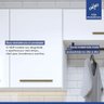 Lavanderia Modulada França 2 Armários Aéreos Kaiki Móveis Branco - 8