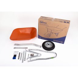 Carrinho de Mão Reforçado Desmontável Aço Galvanizado 60 Litros Metalosa - 3