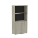 Ver imagem 4 de Armário Misto 02 Portas Pivotante AM1600MX-33 Marrom/Nogueira Casablanca