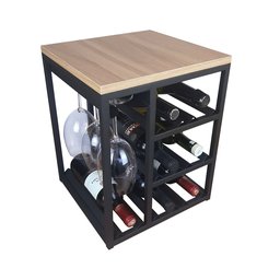 Adega de Mesa Strassis Design Sd-3030 Metal e Mdf Preta - 3