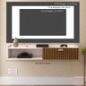 Rack Suspenso Home Classic Tv 32" 1 Porta Puxador Concha Quarto Sala Recepção Off White/ripado - 6