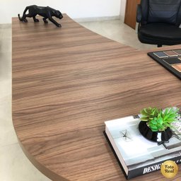 Mesa Diretor para Escritório em L em Tamburato 5 Cm Ld - 15