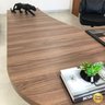 Mesa Diretor para Escritório em L em Tamburato 5 Cm Ld - 15