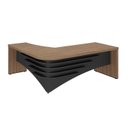 Ver imagem 3 de Mesa Diretor para Escritório em L em Tamburato Ld 200cm
