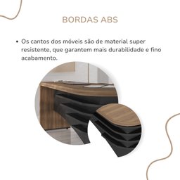 Mesa Diretor para Escritório em L em Tamburato 5 Cm Ld - 10