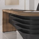 Ver imagem 5 de Mesa Diretor para Escritório em L em Tamburato 5 Cm Ld