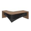 Ver imagem 3 de Mesa Diretor para Escritório em L em Tamburato Ld 200cm Artany