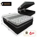 Ver imagem 2 de Cama Box Com Baú Queen + Colchão De Molas - Castor - Class Tecnopedic One Face 158x198x67cm:branco